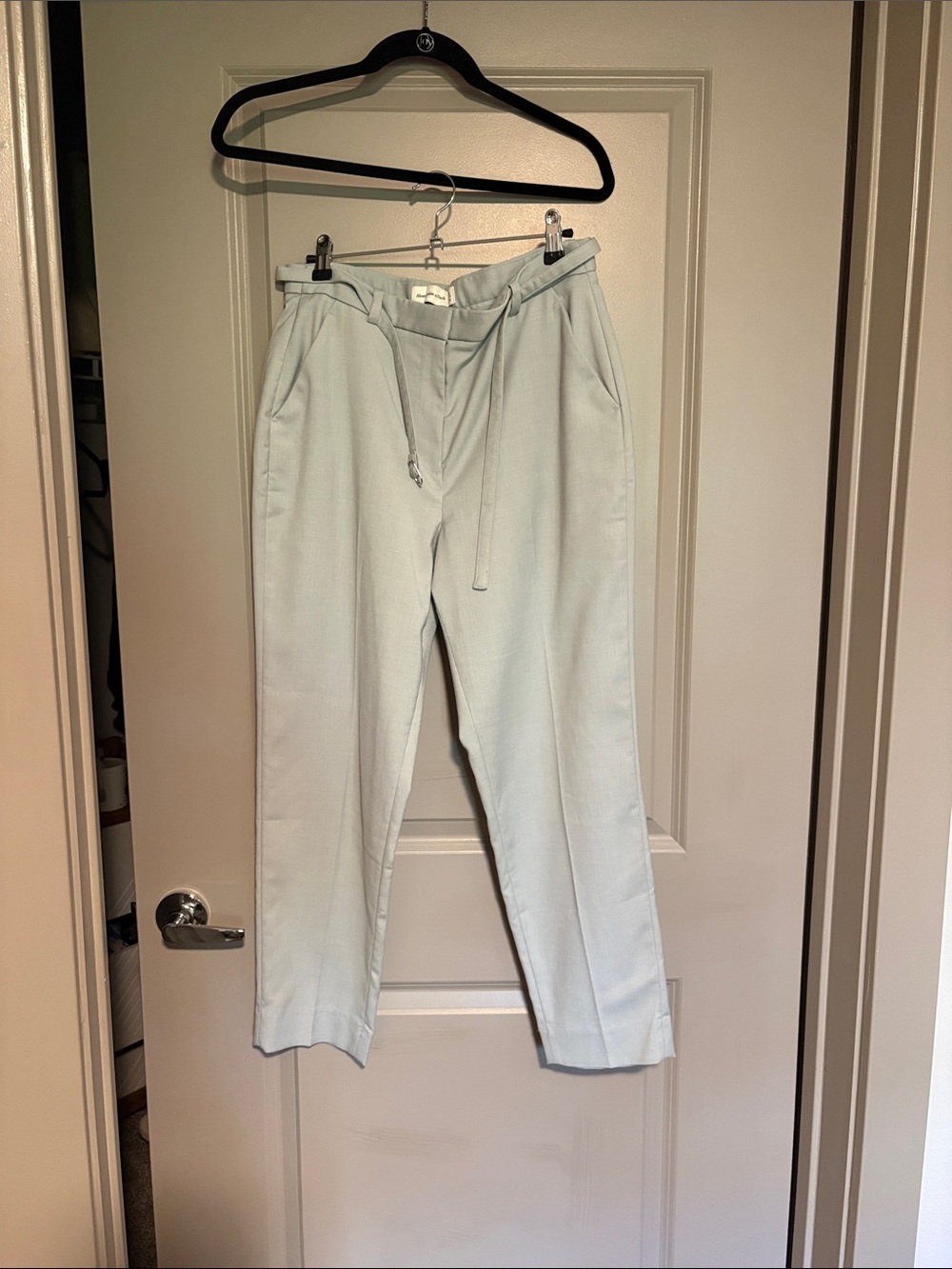 Abercrombie & Fitch Light Mint Green Drawstring Chinos
